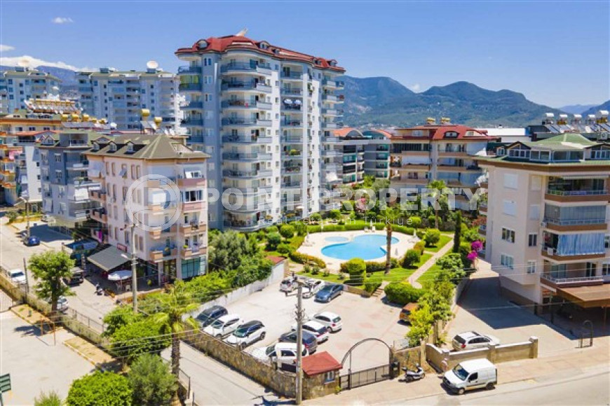 Трехкомнатные апартаменты, 100 м2, с большим  бассейном на территории комплекса, район Джикджилли, Алания-id-2247-фото-17