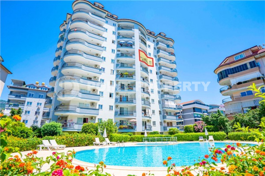 Трехкомнатные апартаменты, 100 м2, с большим  бассейном на территории комплекса, район Джикджилли, Алания-id-2247-фото-20