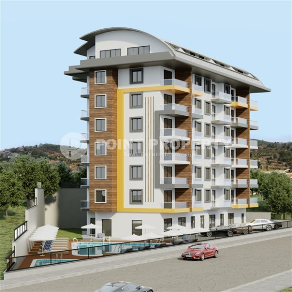 Квартира 2+1, 100 кв.м, в новой резиденции с инфраструктурой, в 1000 м от моря район Демирташ, Алания-id-2251-фото-6