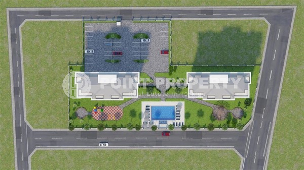 Апартаменты с одной спальней 65 кв. м  в 200 метрах от моря в новом комплексе уединенного района Демирташ, Алания.-id-2252-фото-12