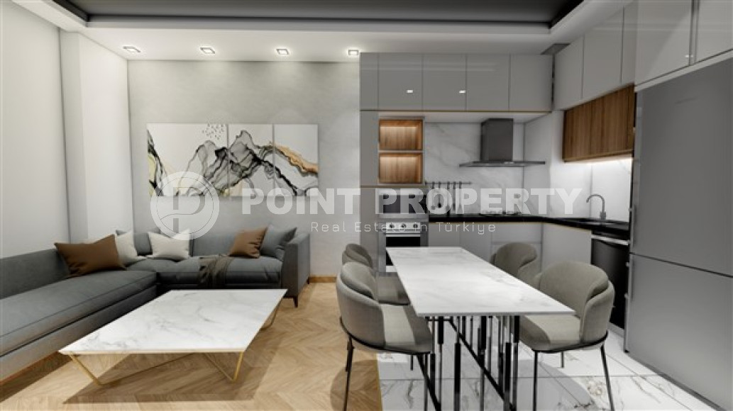 Старт продаж: квартиры 1+1 и 3+1, 65-135м² в новом проекте в районе Алании – Авсаллар-id-2256-фото-5