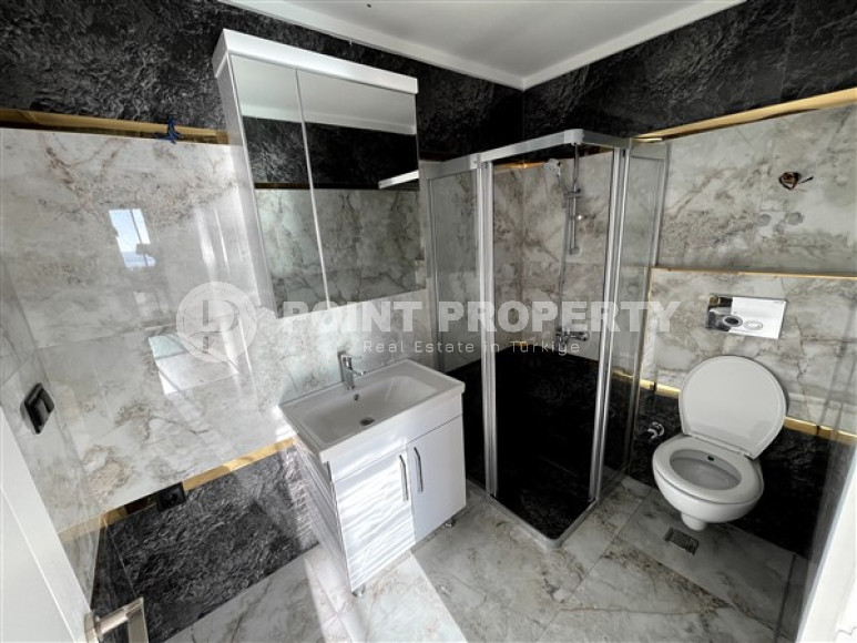 Новая квартира с двумя спальнями, 105м² с видом на море в новом комплексе в Каргыджаке, Алания-id-2260-фото-12