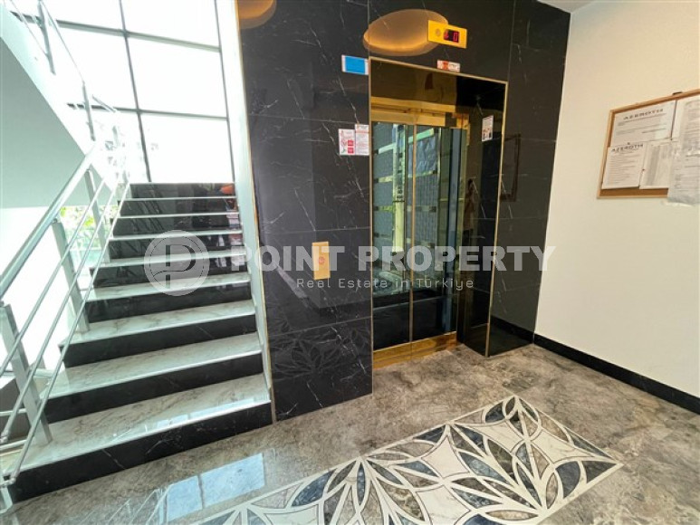 Новая квартира с двумя спальнями, 105м² с видом на море в новом комплексе в Каргыджаке, Алания-id-2260-фото-19