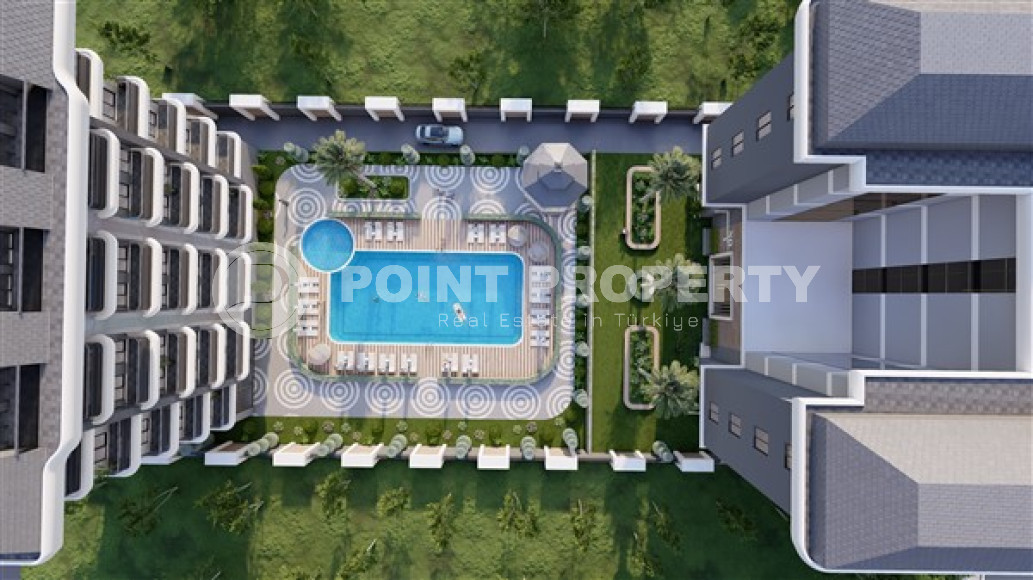 Квартиры в комплексе премиум класса, 50-175м², в 100м от моря в районе Каргыджак, Алания-id-2262-фото-5