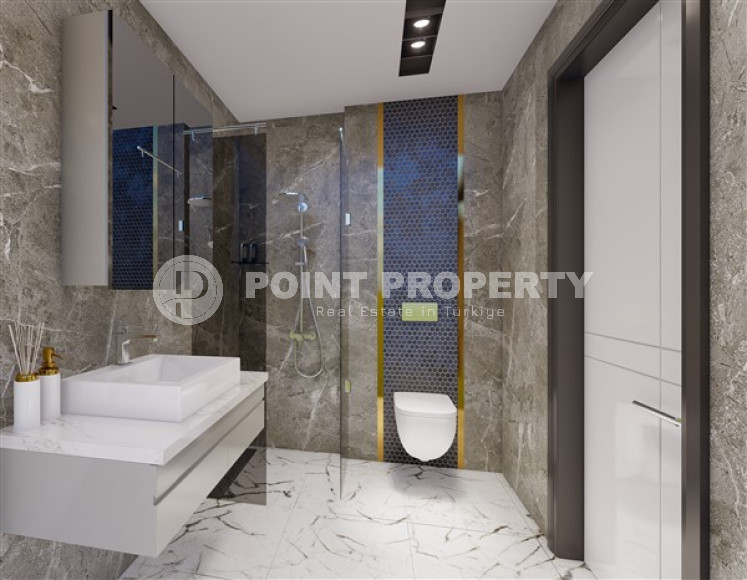 Квартиры в комплексе премиум класса, 50-175м², в 100м от моря в районе Каргыджак, Алания-id-2262-фото-14