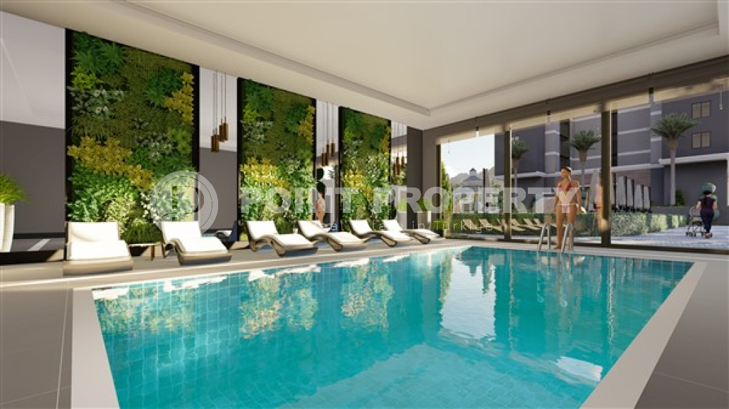 Квартиры в комплексе премиум класса, 50-175м², в 100м от моря в районе Каргыджак, Алания-id-2262-фото-18