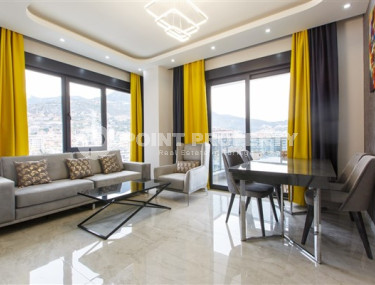 Трехкомнатная квартира, 110 м², в новом комплексе класса люкс с отельной инфраструктурой в 500 м от пляжа Кейкубат, Аланья-id-2264-фото-2