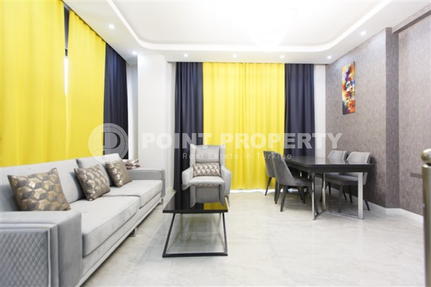 Трехкомнатная квартира, 110 м², в новом комплексе класса люкс с отельной инфраструктурой в 500 м от пляжа Кейкубат, Аланья-id-2264-фото-4