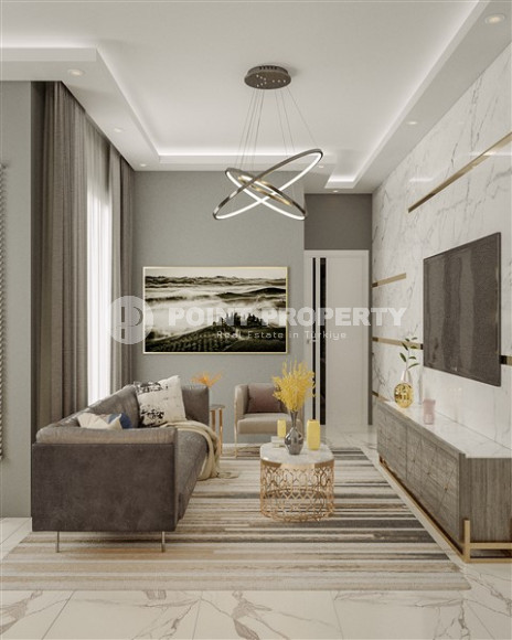 A new, modern premium class complex under construction with apartments of different layouts, ranging from 48 to 150 m² in the attractive Oba area, Alanya.-id-2267-photo-2