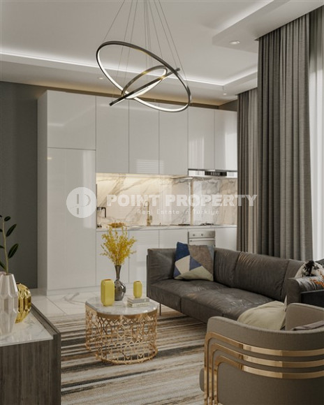 A new, modern premium class complex under construction with apartments of different layouts, ranging from 48 to 150 m² in the attractive Oba area, Alanya.-id-2267-photo-4