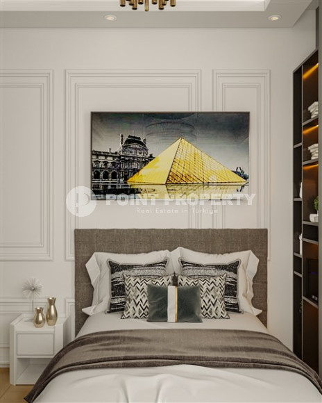 A new, modern premium class complex under construction with apartments of different layouts, ranging from 48 to 150 m² in the attractive Oba area, Alanya.-id-2267-photo-5