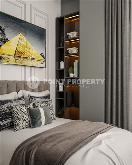 A new, modern premium class complex under construction with apartments of different layouts, ranging from 48 to 150 m² in the attractive Oba area, Alanya.-id-2267-photo-8