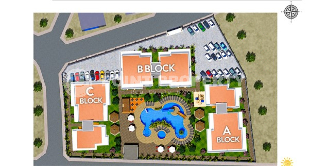 A new, modern premium class complex under construction with apartments of different layouts, ranging from 48 to 150 m² in the attractive Oba area, Alanya.-id-2267-photo-23