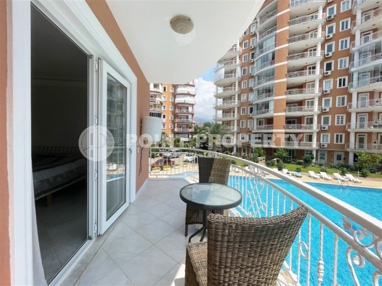 Меблированная трехкомнатная квартира с видом на горы в районе Алании Тосмур-id-1189-фото-2