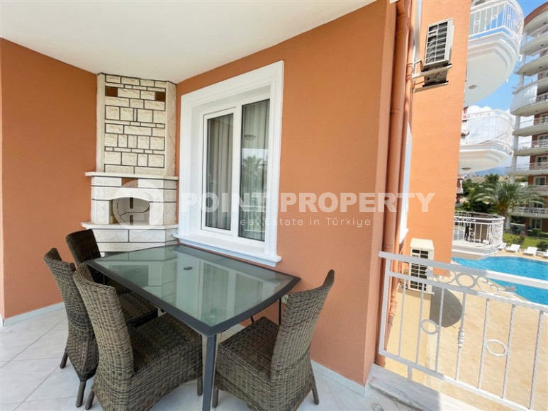 Меблированная трехкомнатная квартира с видом на горы в районе Алании Тосмур-id-1189-фото-5