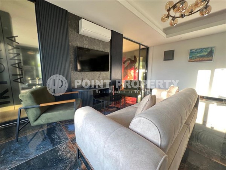 One bedroom apartment, 60 m², in a new complex with infrastructure in Upper Oba, Alanya-id-2272-photo-14