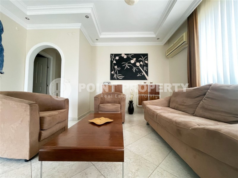 Меблированная трехкомнатная квартира с видом на горы в районе Алании Тосмур-id-1189-фото-10