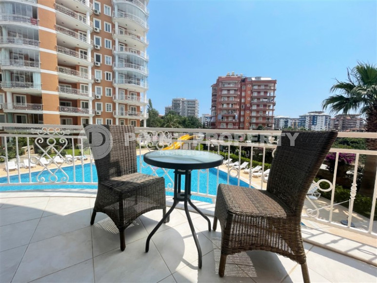 Меблированная трехкомнатная квартира с видом на горы в районе Алании Тосмур-id-1189-фото-14