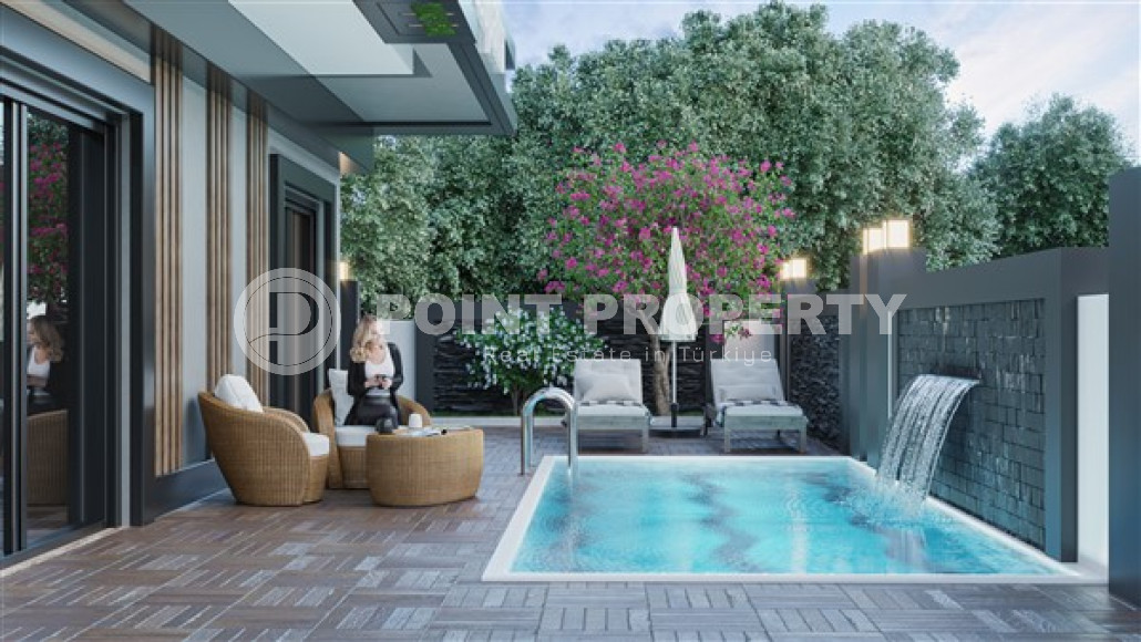 Двухкомнатная квартира, 52м² в комплексе на этапе строительства, в центре Алании, 250м до моря-id-2275-фото-9