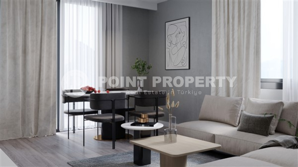 Двухкомнатная квартира, 52м² в комплексе на этапе строительства, в центре Алании, 250м до моря-id-2275-фото-14