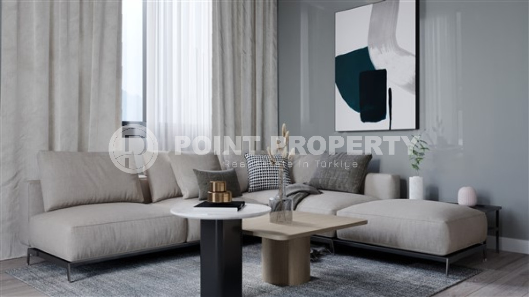 Двухкомнатная квартира, 52м² в комплексе на этапе строительства, в центре Алании, 250м до моря-id-2275-фото-17