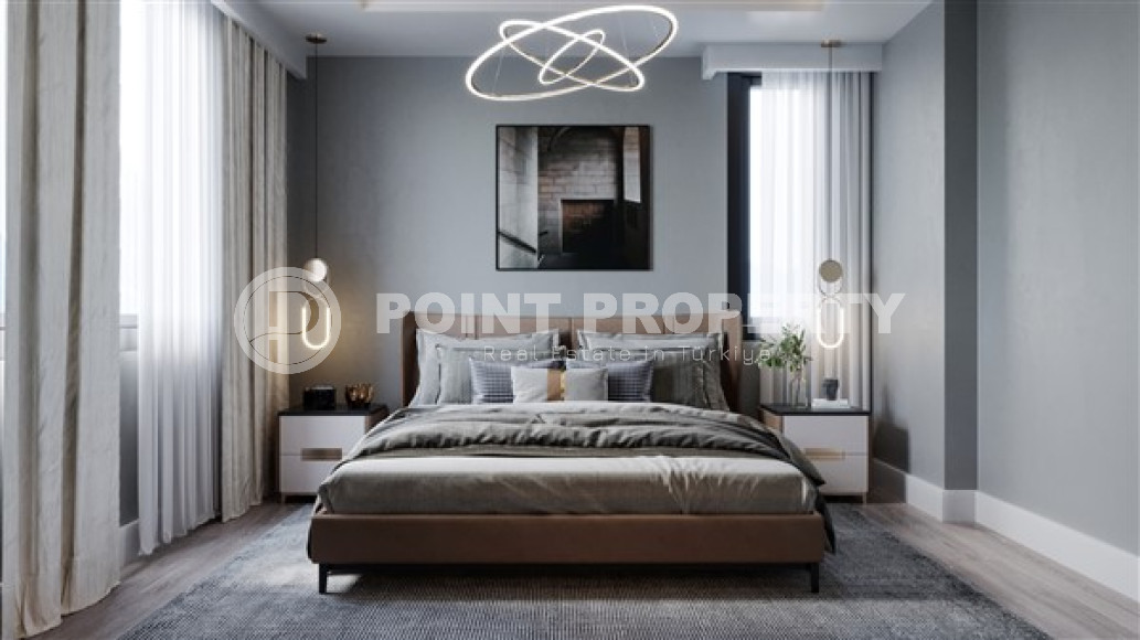 Двухкомнатная квартира, 52м² в комплексе на этапе строительства, в центре Алании, 250м до моря-id-2275-фото-18