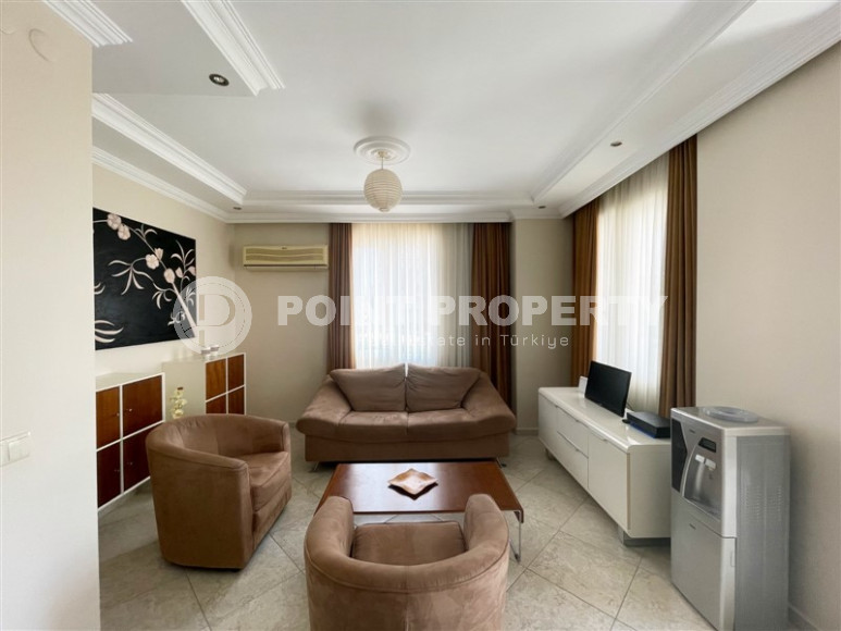 Меблированная трехкомнатная квартира с видом на горы в районе Алании Тосмур-id-1189-фото-18