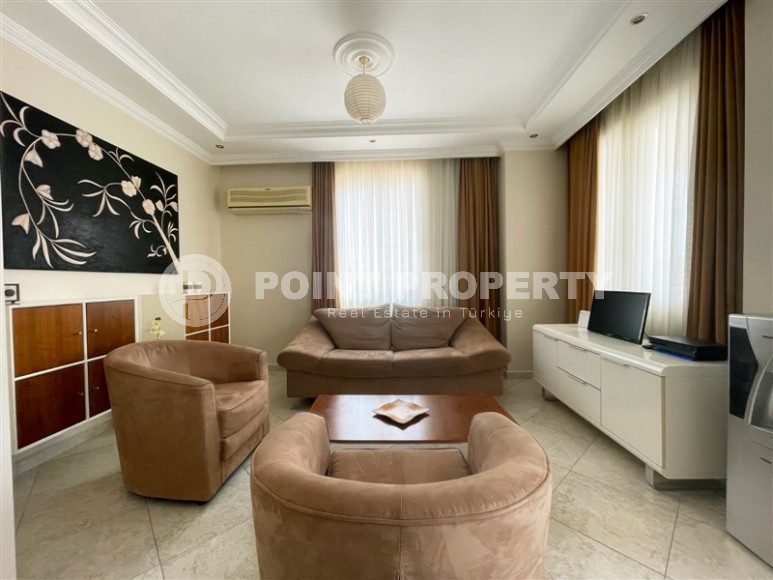 Меблированная трехкомнатная квартира с видом на горы в районе Алании Тосмур-id-1189-фото-20