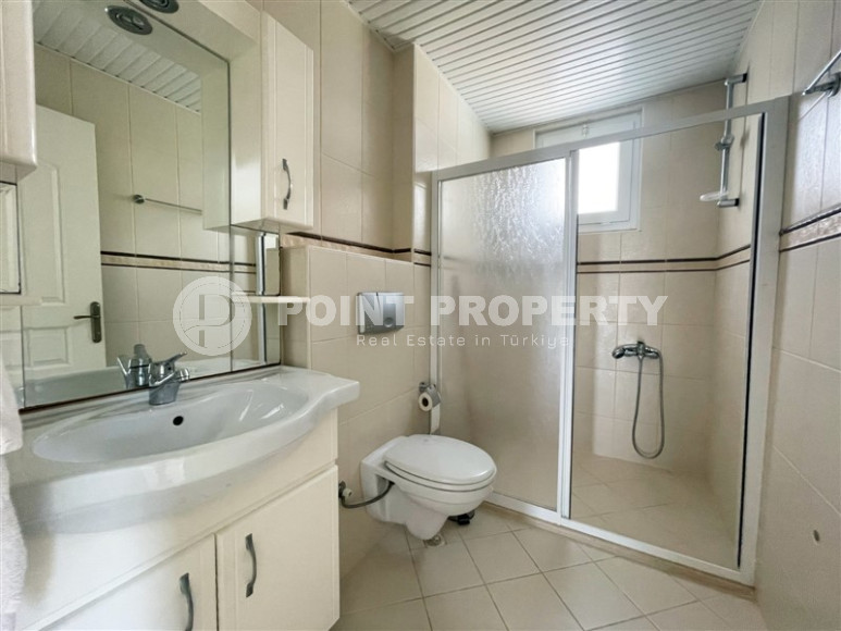 Меблированная трехкомнатная квартира с видом на горы в районе Алании Тосмур-id-1189-фото-22