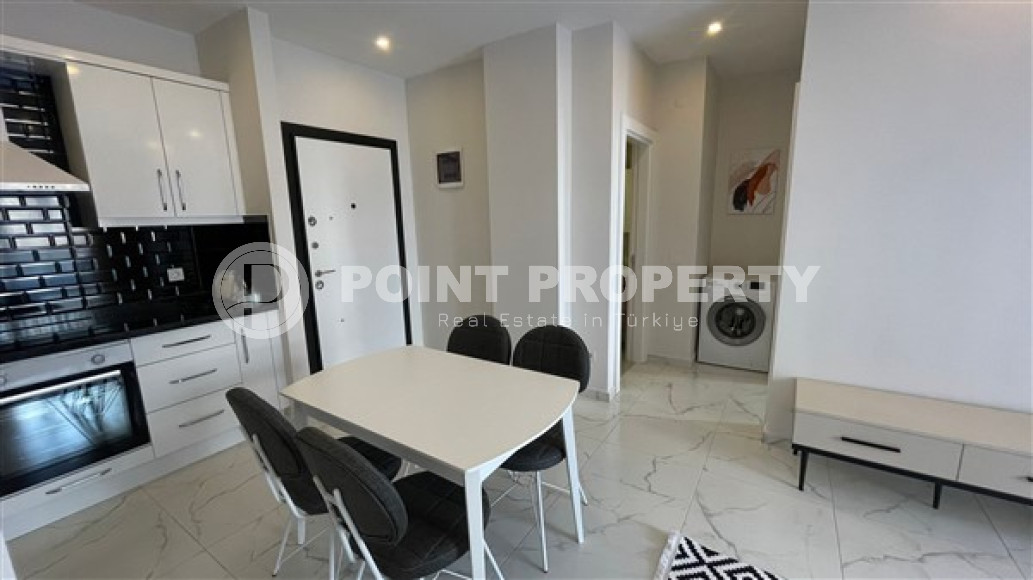 Super 1+1 apartment in a new residential complex with infrastructure in the picturesque Upper Oba area, Alanya-id-2279-photo-9