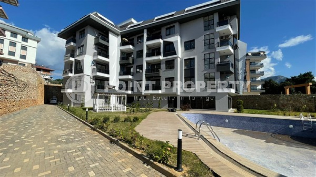 Super 1+1 apartment in a new residential complex with infrastructure in the picturesque Upper Oba area, Alanya-id-2279-photo-18