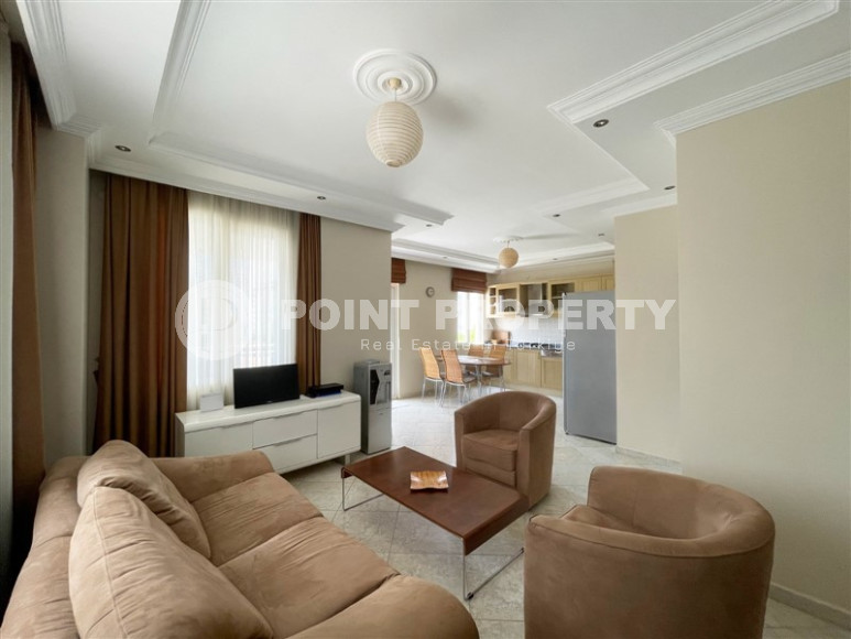 Меблированная трехкомнатная квартира с видом на горы в районе Алании Тосмур-id-1189-фото-30