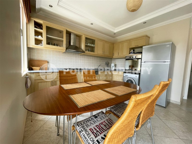 Меблированная трехкомнатная квартира с видом на горы в районе Алании Тосмур-id-1189-фото-35