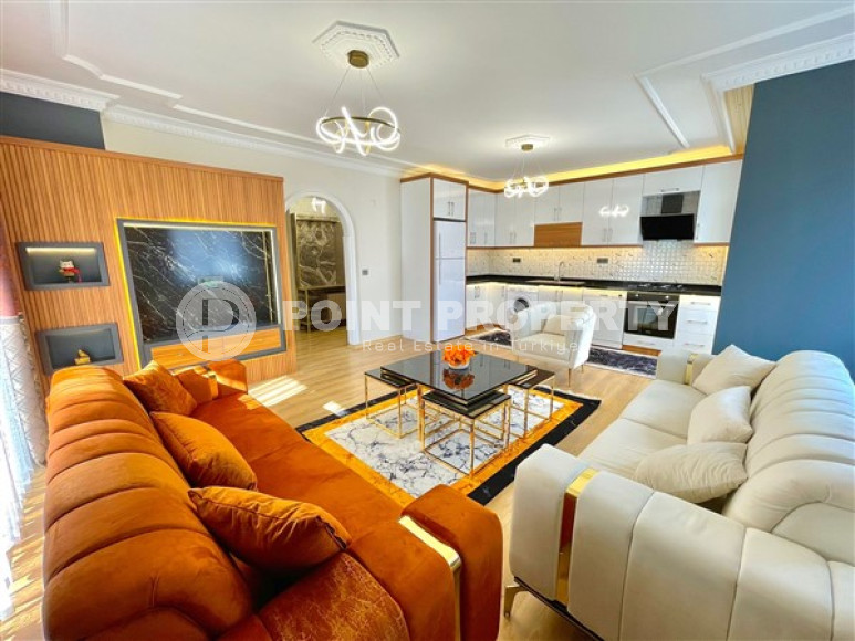 Линейные трехкомнатные апартаменты, 110 м2 в небольшом уютном комплексе, 350 метров от моря, район Махмутлар-id-2290-фото-3