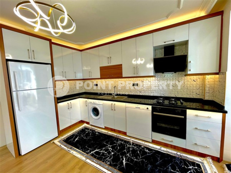 Линейные трехкомнатные апартаменты, 110 м2 в небольшом уютном комплексе, 350 метров от моря, район Махмутлар-id-2290-фото-6