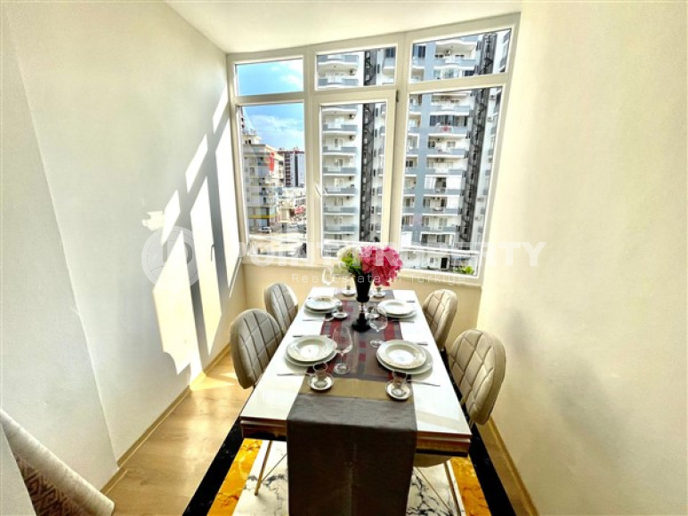 Линейные трехкомнатные апартаменты, 110 м2 в небольшом уютном комплексе, 350 метров от моря, район Махмутлар-id-2290-фото-7