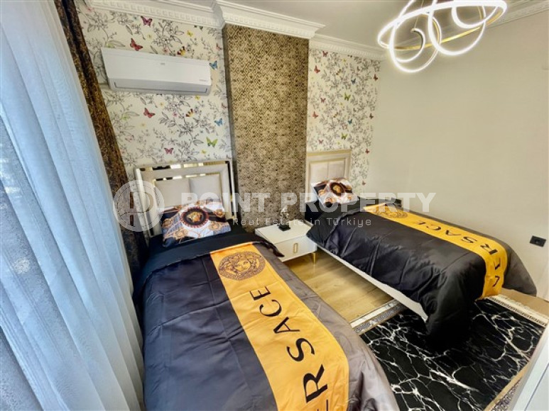 Линейные трехкомнатные апартаменты, 110 м2 в небольшом уютном комплексе, 350 метров от моря, район Махмутлар-id-2290-фото-11