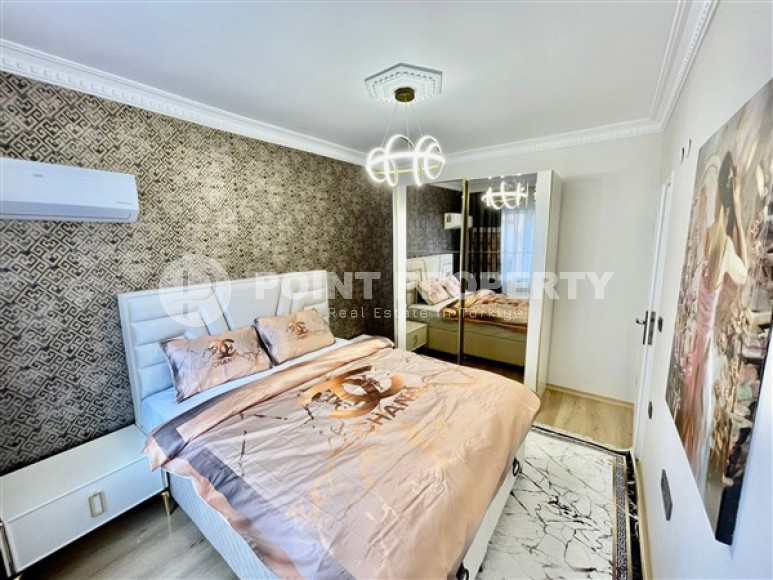 Линейные трехкомнатные апартаменты, 110 м2 в небольшом уютном комплексе, 350 метров от моря, район Махмутлар-id-2290-фото-13