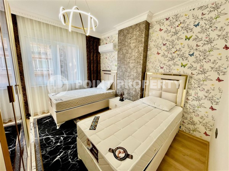 Линейные трехкомнатные апартаменты, 110 м2 в небольшом уютном комплексе, 350 метров от моря, район Махмутлар-id-2290-фото-14