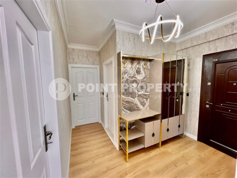 Линейные трехкомнатные апартаменты, 110 м2 в небольшом уютном комплексе, 350 метров от моря, район Махмутлар-id-2290-фото-15