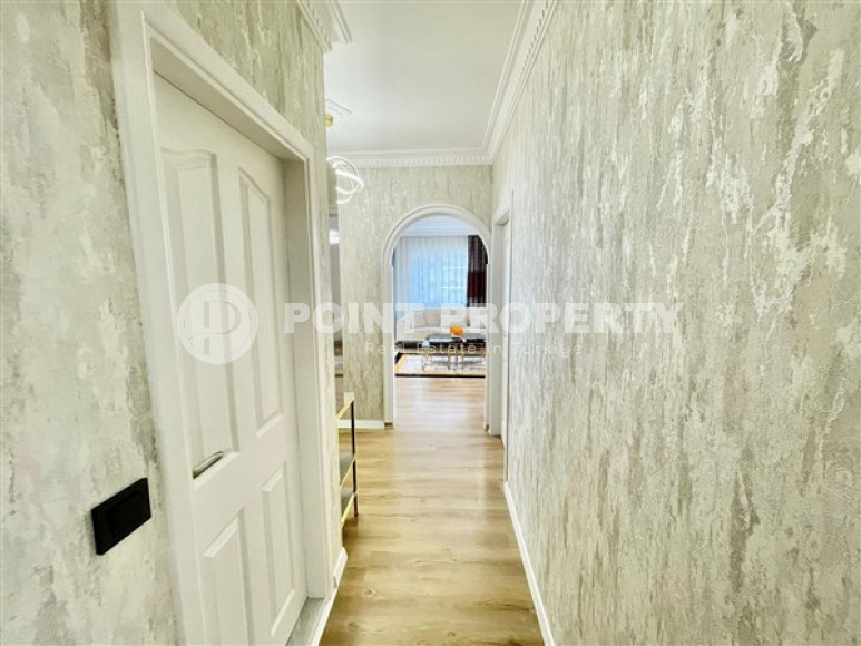 Линейные трехкомнатные апартаменты, 110 м2 в небольшом уютном комплексе, 350 метров от моря, район Махмутлар-id-2290-фото-16