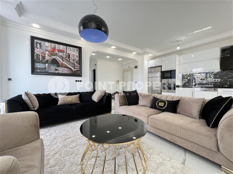 Большие трехкомнатные апартаменты площадью 120 м2, в комплексе с обширной инфраструктурой, 300 метров до моря, Алания-id-2292-фото-2