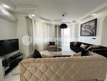 Большие трехкомнатные апартаменты площадью 120 м2, в комплексе с обширной инфраструктурой, 300 метров до моря, Алания-id-2292-фото-3