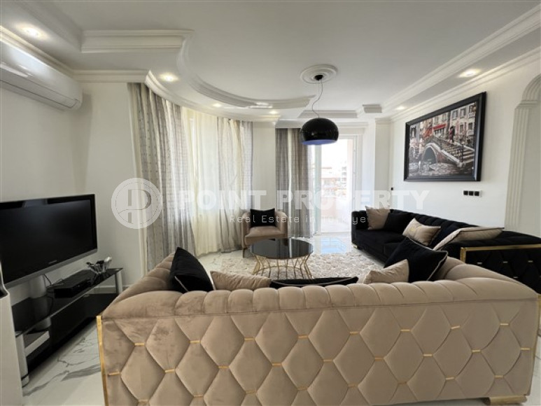 Большие трехкомнатные апартаменты площадью 120 м2, в комплексе с обширной инфраструктурой, 300 метров до моря, Алания-id-2292-фото-3