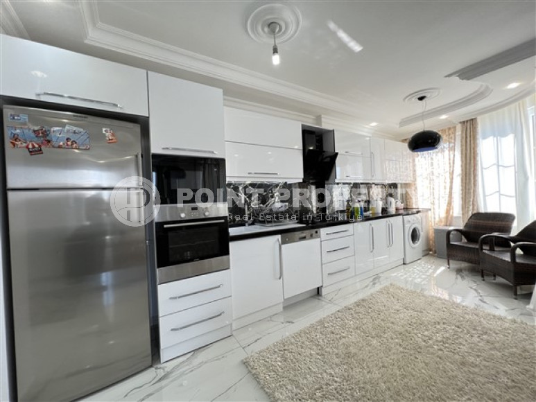 Большие трехкомнатные апартаменты площадью 120 м2, в комплексе с обширной инфраструктурой, 300 метров до моря, Алания-id-2292-фото-4