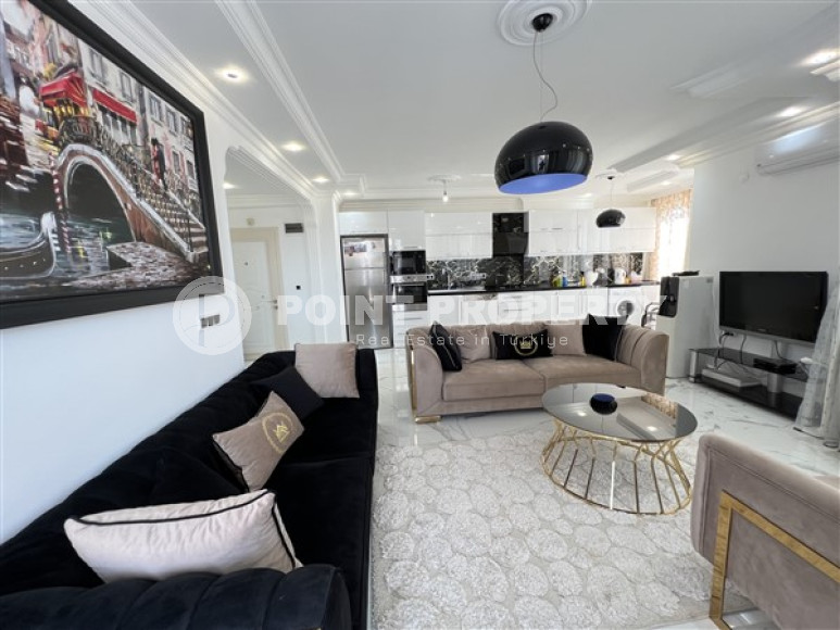 Большие трехкомнатные апартаменты площадью 120 м2, в комплексе с обширной инфраструктурой, 300 метров до моря, Алания-id-2292-фото-5