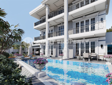 Фешенебельная трехэтажная вилла 5+1, 350м² с собственной инфраструктурой в горном районе Алании Тепе.-id-1192-фото-2