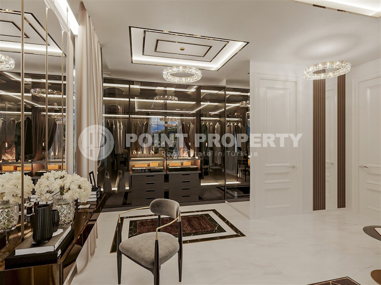 Фешенебельная трехэтажная вилла 5+1, 350м² с собственной инфраструктурой в горном районе Алании Тепе.-id-1192-фото-3