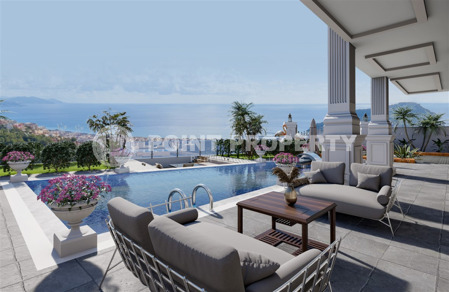 Фешенебельная трехэтажная вилла 5+1, 350м² с собственной инфраструктурой в горном районе Алании Тепе.-id-1192-фото-6