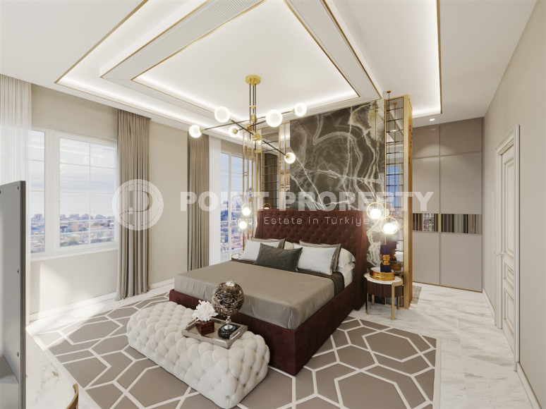 Фешенебельная трехэтажная вилла 5+1, 350м² с собственной инфраструктурой в горном районе Алании Тепе.-id-1192-фото-9